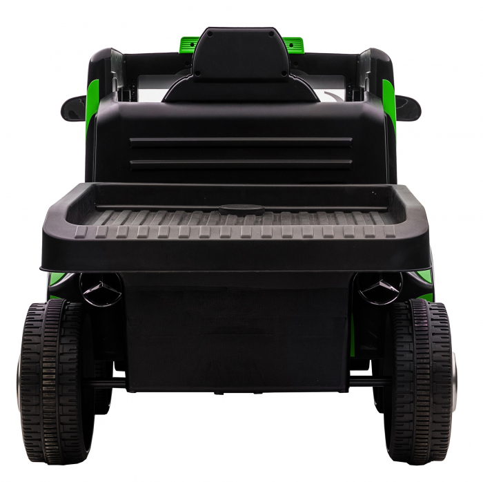 Camion electric cu remorca Premier Mercedes Axor, 12V, roti cauciuc EVA, scaun piele ecologica, verde [6]