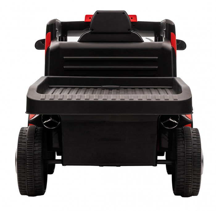 Camion electric cu remorca Premier Mercedes Axor, 12V, roti cauciuc EVA, scaun piele ecologica, rosu [7]