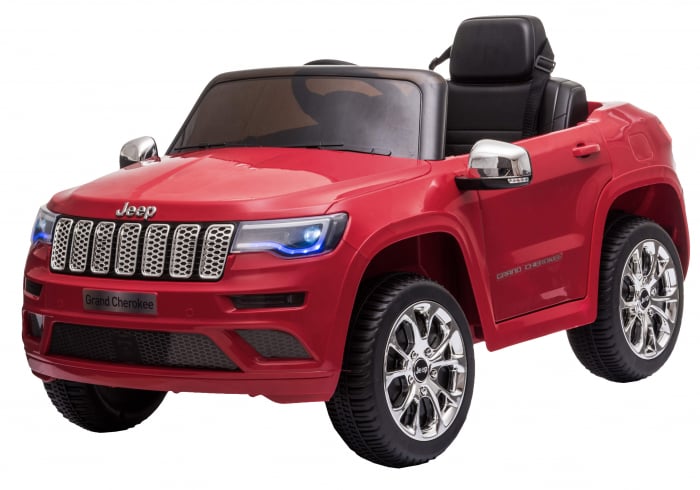 Masinuta electrica Premier Jeep Grand Cherokee, 12V, roti cauciuc EVA, scaun piele ecologica, rosu [7]