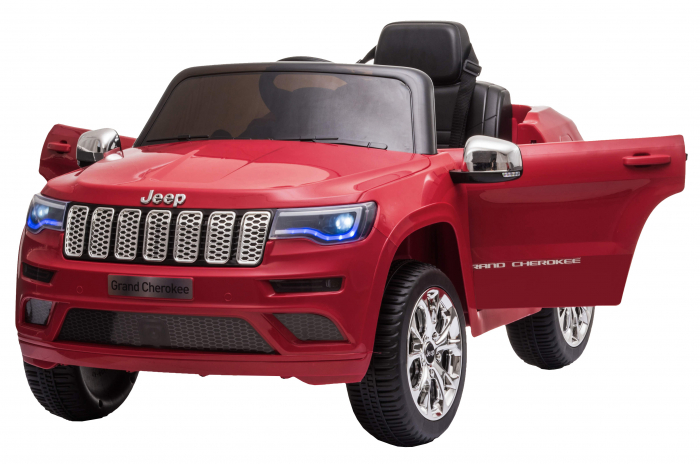 Masinuta electrica Premier Jeep Grand Cherokee, 12V, roti cauciuc EVA, scaun piele ecologica, rosu [3]