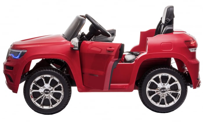 Masinuta electrica Premier Jeep Grand Cherokee, 12V, roti cauciuc EVA, scaun piele ecologica, rosu [13]