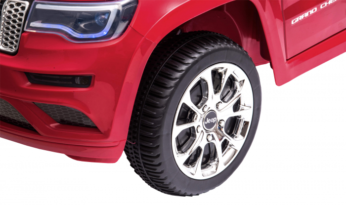 Masinuta electrica Premier Jeep Grand Cherokee, 12V, roti cauciuc EVA, scaun piele ecologica, rosu [21]