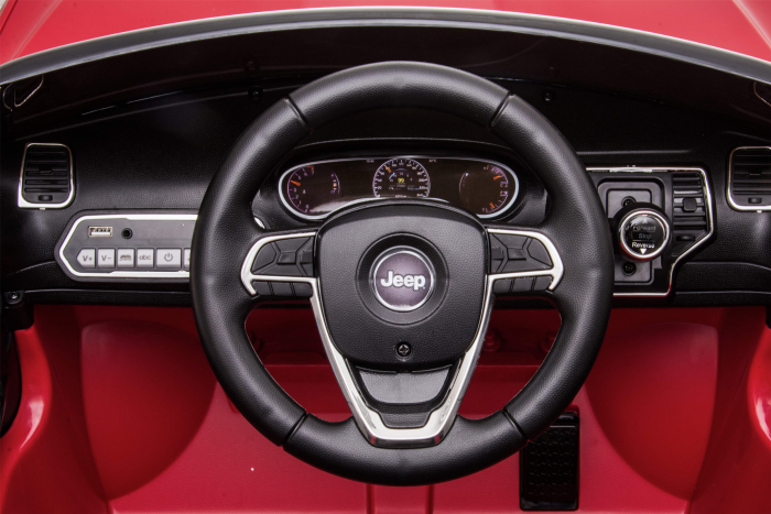 Masinuta electrica Premier Jeep Grand Cherokee, 12V, roti cauciuc EVA, scaun piele ecologica, rosu [29]