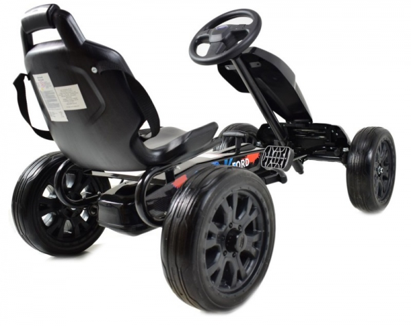 Kart Ford cu pedale pentru copii, roti cauciuc Eva [6]
