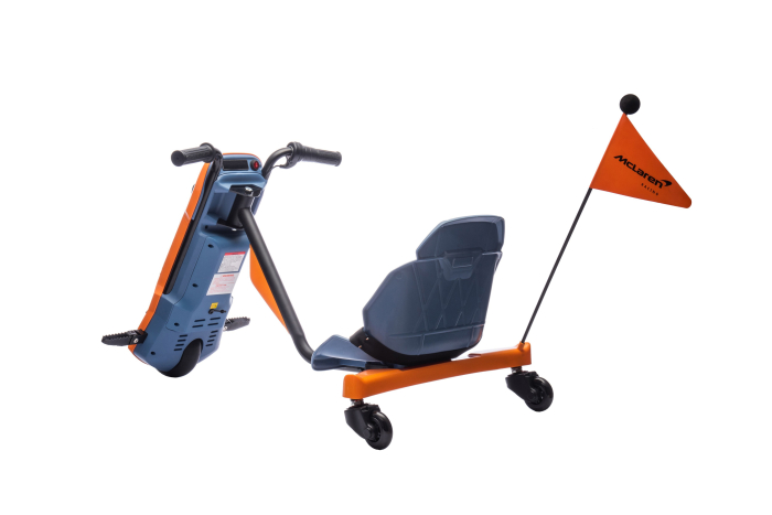 Kart electric Premier McLaren, 12V, 1 motor, functie drift, portocaliu [6]