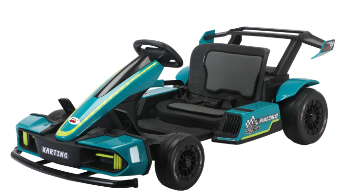Kart electric Premier Go Racing, 2 baterii 18V, 2 motoare 200W, verde [2]