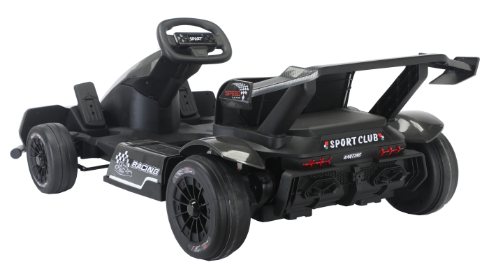Kart electric Premier Go Racing, 2 baterii 18V, 2 motoare 200W, negru [4]