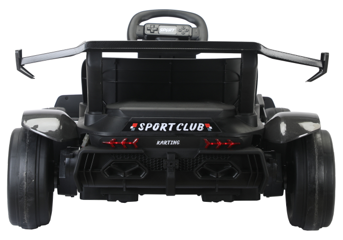 Kart electric Premier Go Racing, 2 baterii 18V, 2 motoare 200W, negru [5]