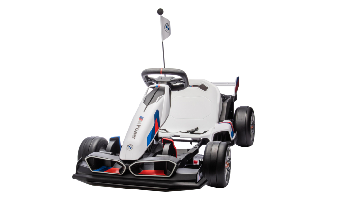 Kart electric Premier BMW, 24V, 2 motoare, alb [10]