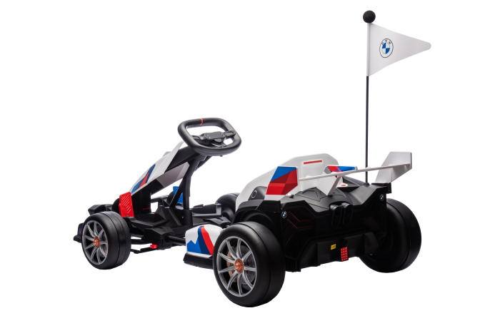 Kart electric Premier BMW, 24V, 2 motoare, alb [4]