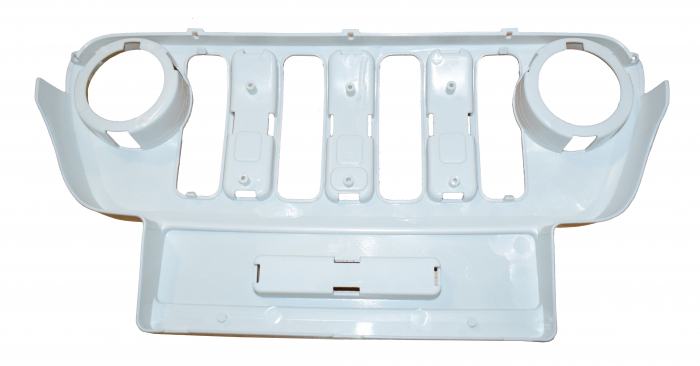 Masca fata fara faruri Jeep Wrangler Rubicon alb [2]