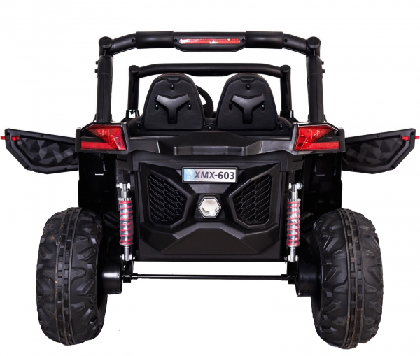 Buggy electric pentru 2 copii Premier 4x4 Superstar, cu 2 baterii, roti cauciuc EVA, scaun piele ecologica, rosu spider [4]
