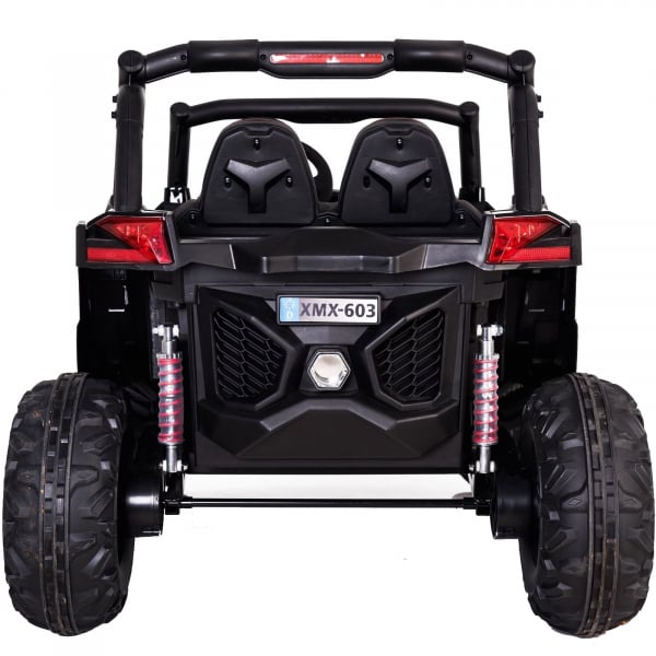 Buggy electric pentru 2 copii Premier 4x4 Superstar, cu 2 baterii, roti cauciuc EVA, scaun piele ecologica, negru [5]