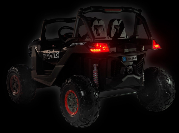 Buggy electric pentru 2 copii Premier 4x4 Superstar, ecran LCD, MP4, cu 2 baterii, roti cauciuc EVA, scaun piele ecologica, albastru [9]