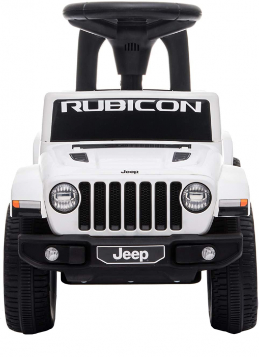 Masinuta de impins Premier Jeep Wrangler Rubicon cu maner si bara de protectie, alb [4]