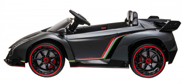 Masinuta electrica 4 x 4 Premier Lamborghini Veneno, 12V, roti cauciuc EVA, scaun piele ecologica, argintiu [5]