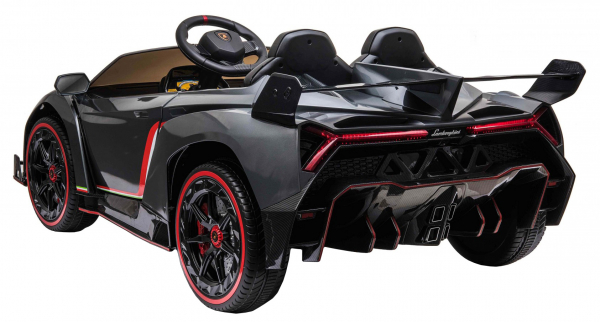 Masinuta electrica 4 x 4 Premier Lamborghini Veneno, 12V, roti cauciuc EVA, scaun piele ecologica, argintiu [7]
