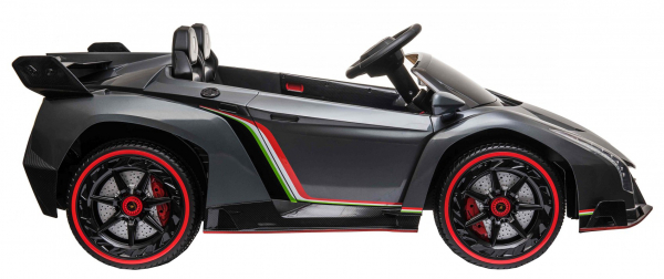 Masinuta electrica 4 x 4 Premier Lamborghini Veneno, 12V, roti cauciuc EVA, scaun piele ecologica, argintiu [6]