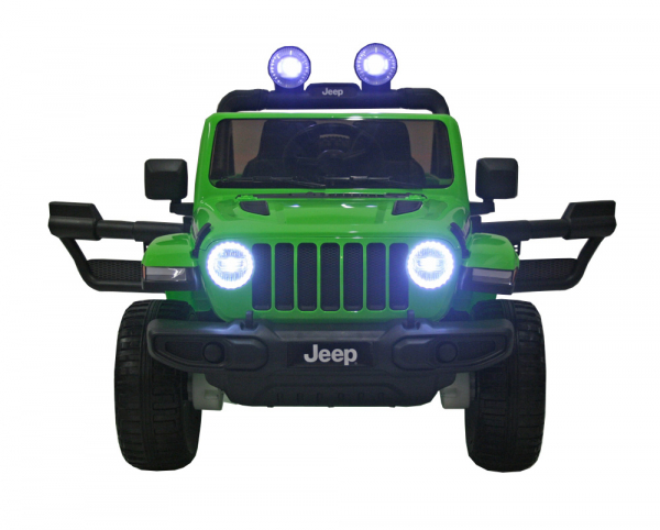 Masinuta electrica 4x4 Premier Jeep Wrangler Rubicon, 12V, roti cauciuc EVA, scaun piele ecologica, verde [3]