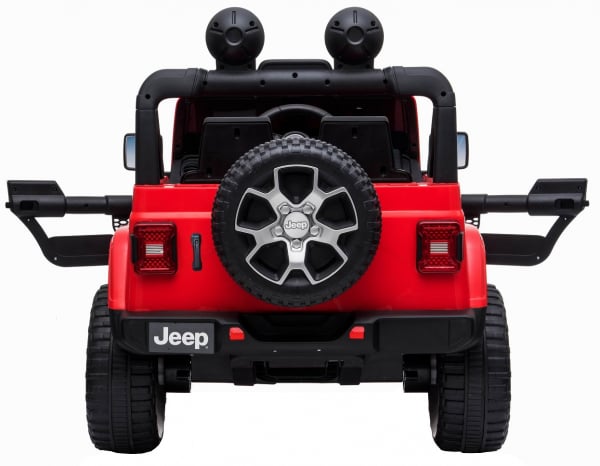Masinuta electrica 4x4 Premier Jeep Wrangler Rubicon, 12V, roti cauciuc EVA, scaun piele ecologica, rosu [4]