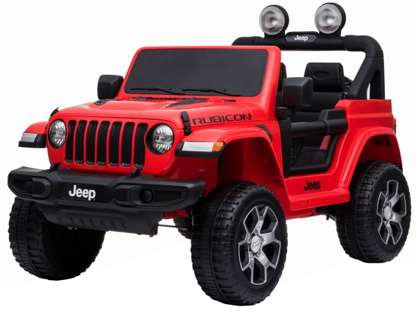 Masinuta electrica 4x4 Premier Jeep Wrangler Rubicon, 12V, roti cauciuc EVA, scaun piele ecologica, rosu [6]
