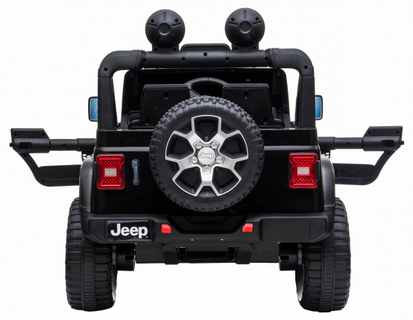 Masinuta electrica 4x4 Premier Jeep Wrangler Rubicon, 12V, roti cauciuc EVA, scaun piele ecologica, negru [4]