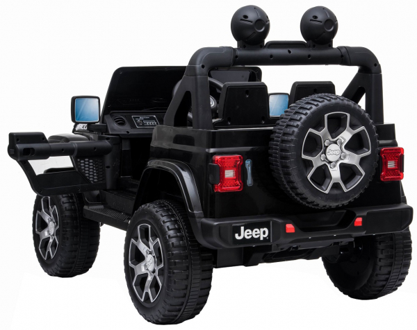 Masinuta electrica 4x4 Premier Jeep Wrangler Rubicon, 12V, roti cauciuc EVA, scaun piele ecologica, negru [5]