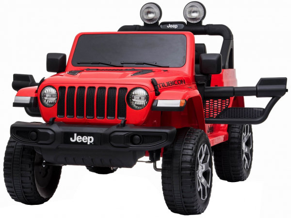 Masinuta electrica 4x4 Premier Jeep Wrangler Rubicon, 12V, roti cauciuc EVA, scaun piele ecologica, rosu [10]