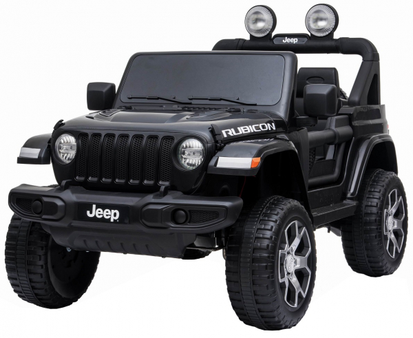 Masinuta electrica 4x4 Premier Jeep Wrangler Rubicon, 12V, roti cauciuc EVA, scaun piele ecologica, negru [13]