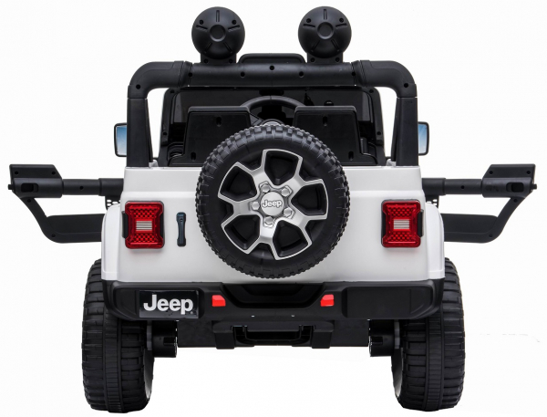 Masinuta electrica 4x4 Premier Jeep Wrangler Rubicon, 12V, roti cauciuc EVA, scaun piele ecologica, alb [6]
