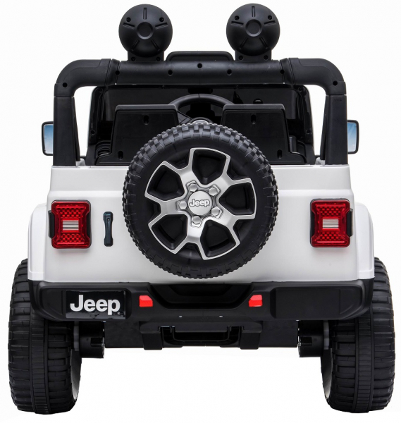 Masinuta electrica 4x4 Premier Jeep Wrangler Rubicon, 12V, roti cauciuc EVA, scaun piele ecologica, alb [6]
