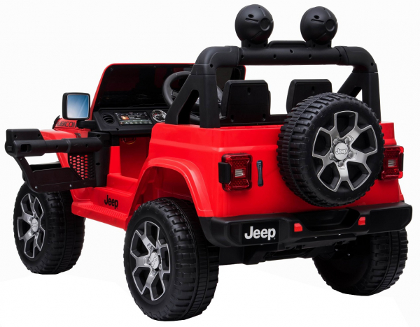 Masinuta electrica 4x4 Premier Jeep Wrangler Rubicon, 12V, roti cauciuc EVA, scaun piele ecologica, rosu [13]