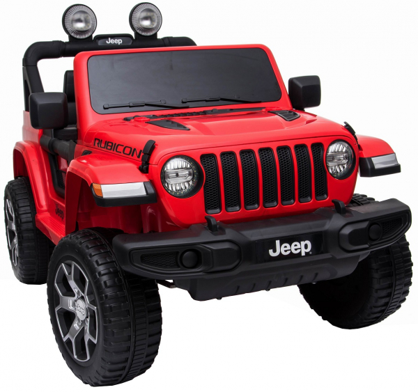 Masinuta electrica 4x4 Premier Jeep Wrangler Rubicon, 12V, roti cauciuc EVA, scaun piele ecologica, rosu [14]