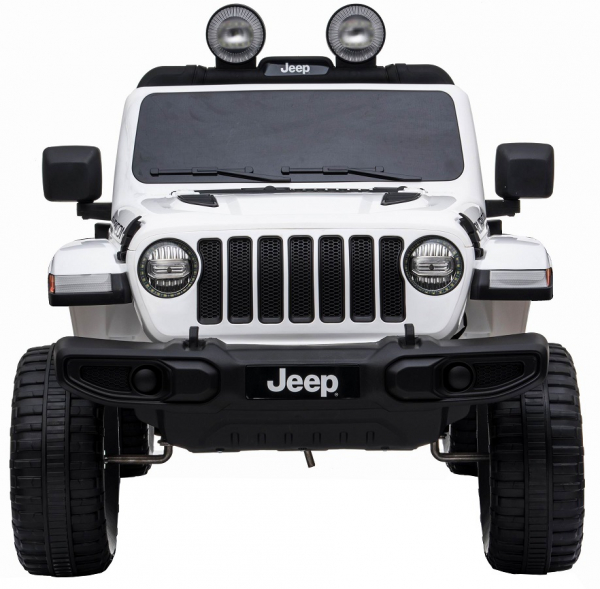 Masinuta electrica 4x4 Premier Jeep Wrangler Rubicon, 12V, roti cauciuc EVA, scaun piele ecologica, alb [9]