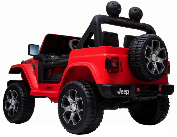 Masinuta electrica 4x4 Premier Jeep Wrangler Rubicon, 12V, roti cauciuc EVA, scaun piele ecologica, rosu [22]
