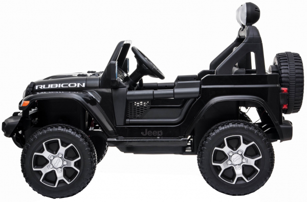 Masinuta electrica 4x4 Premier Jeep Wrangler Rubicon, 12V, roti cauciuc EVA, scaun piele ecologica, negru [10]