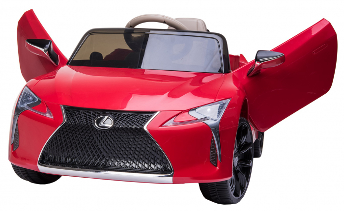 Masinuta electrica Premier Lexus LC 500, 12V, roti cauciuc EVA, scaun piele ecologica, rosu [6]