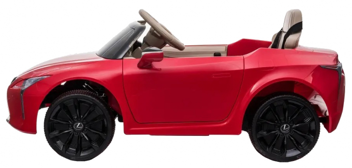 Masinuta electrica Premier Lexus LC 500, 12V, roti cauciuc EVA, scaun piele ecologica, rosu [3]