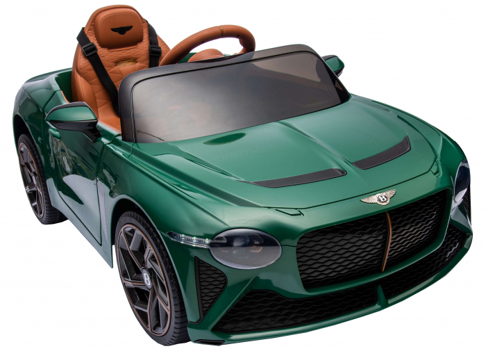 Masinuta electrica 4x4 Premier Bentley Bacalar, 12V, roti cauciuc EVA, scaun piele ecologica, verde [10]