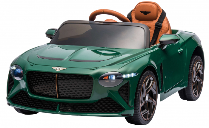 Masinuta electrica 4x4 Premier Bentley Bacalar, 12V, roti cauciuc EVA, scaun piele ecologica, verde [4]