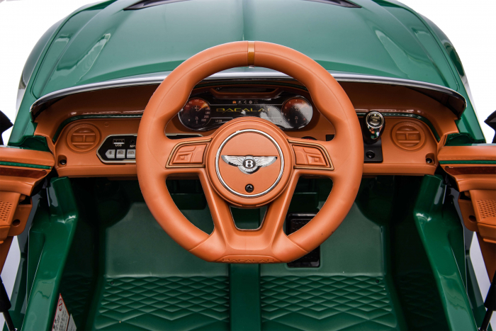 Masinuta electrica 4x4 Premier Bentley Bacalar, 12V, roti cauciuc EVA, scaun piele ecologica, verde [26]