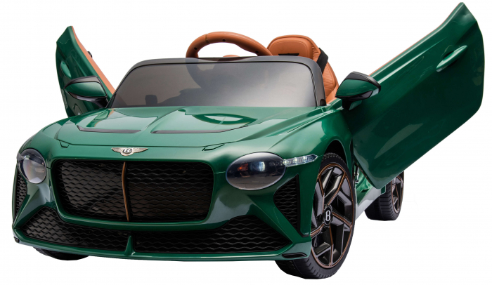 Masinuta electrica 4x4 Premier Bentley Bacalar, 12V, roti cauciuc EVA, scaun piele ecologica, verde [21]