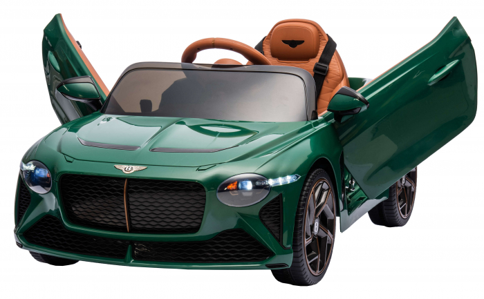 Masinuta electrica 4x4 Premier Bentley Bacalar, 12V, roti cauciuc EVA, scaun piele ecologica, verde [17]