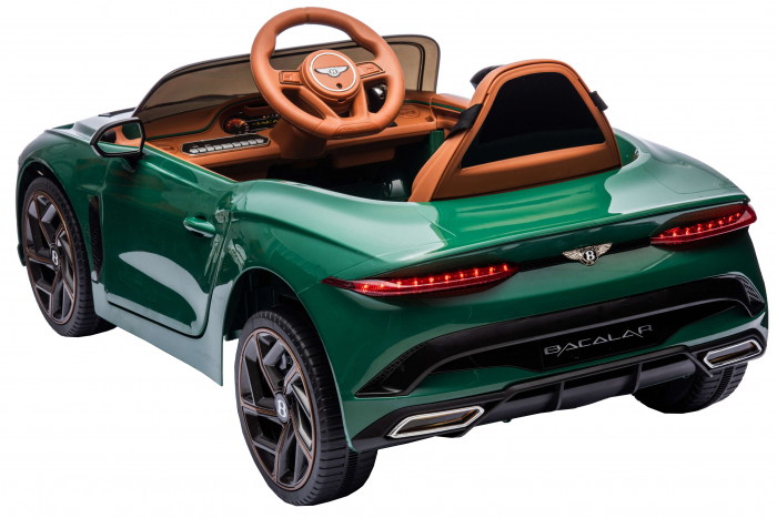 Masinuta electrica 4x4 Premier Bentley Bacalar, 12V, roti cauciuc EVA, scaun piele ecologica, verde [15]