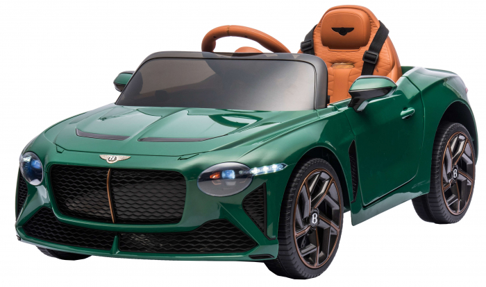 Masinuta electrica 4x4 Premier Bentley Bacalar, 12V, roti cauciuc EVA, scaun piele ecologica, verde [5]