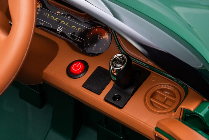 Masinuta electrica 4x4 Premier Bentley Bacalar, 12V, roti cauciuc EVA, scaun piele ecologica, verde [29]