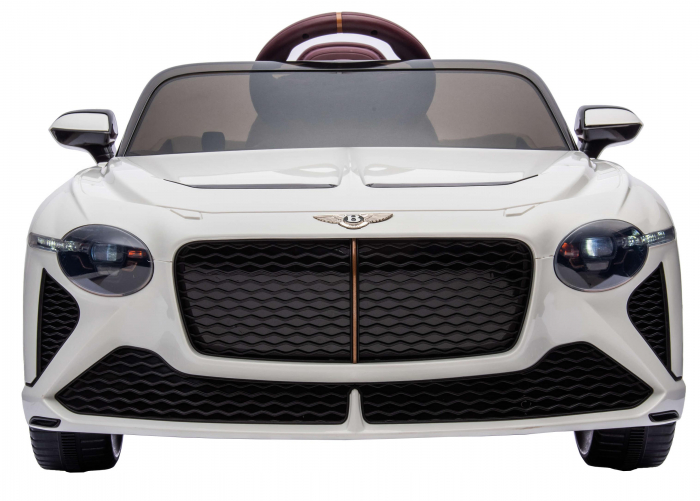Masinuta electrica 4x4 Premier Bentley Bacalar, 12V, roti cauciuc EVA, scaun piele ecologica, alb [12]