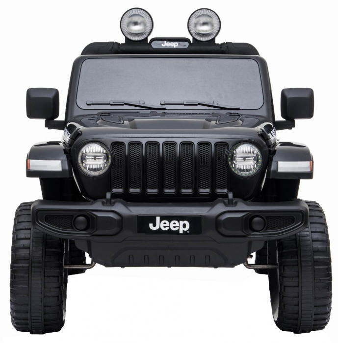 Masinuta electrica 4x4 Premier Jeep Wrangler Rubicon, 10.8V baterie Li-Ion, roti cauciuc EVA, scaun piele ecologica, negru [3]