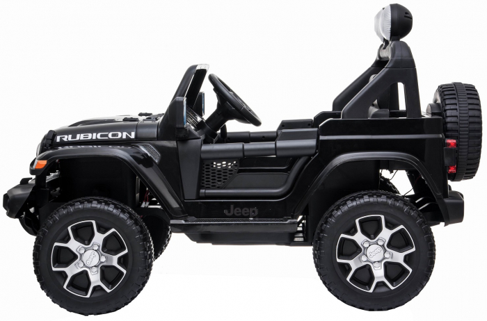 Masinuta electrica 4x4 Premier Jeep Wrangler Rubicon, 10.8V baterie Li-Ion, roti cauciuc EVA, scaun piele ecologica, negru [5]