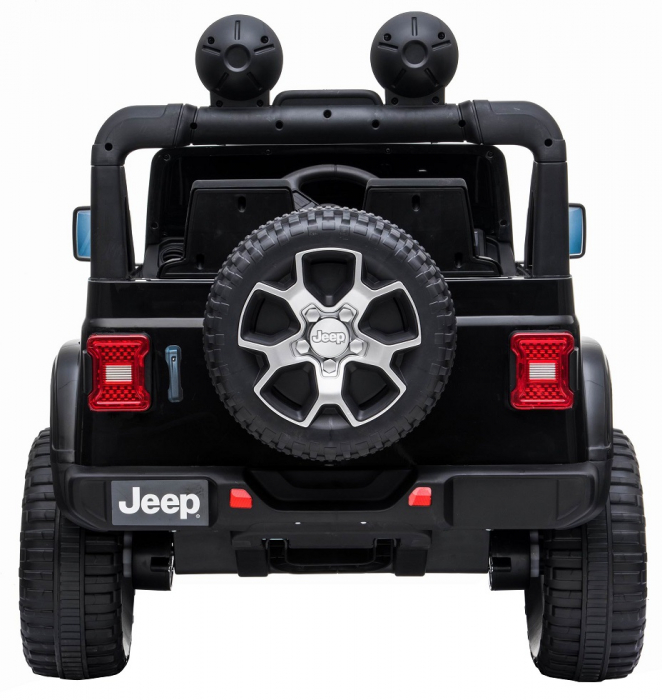 Masinuta electrica 4x4 Premier Jeep Wrangler Rubicon, 10.8V baterie Li-Ion, roti cauciuc EVA, scaun piele ecologica, negru [7]